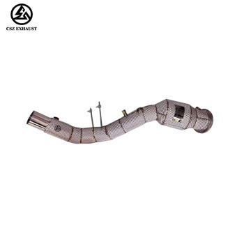 2020-2024 Jaguar XE 2.0T Downpipe with heat shield