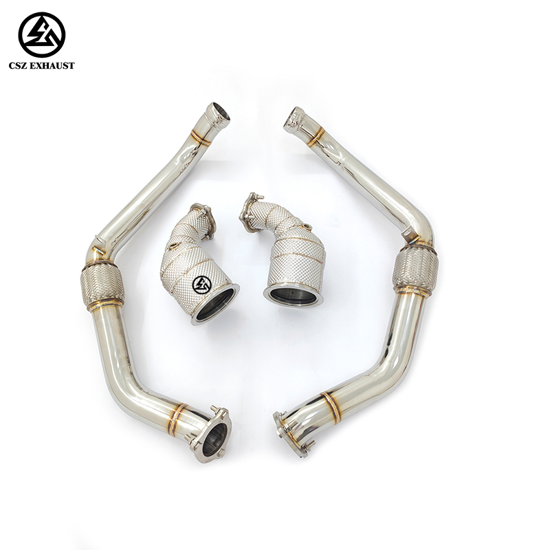 Porsche Panamera 971 2.9T Front Exhaust Pipe with Flexible Hose