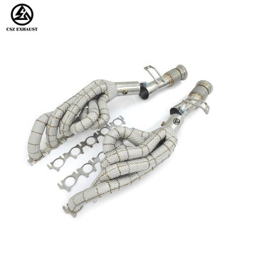 Audi R8 V10 5.2L Manifold With Heat Shield Exhaust Header...